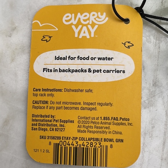 Dog every day double dinner bowl with clutch 7”( diameter) - Picture 7 of 7